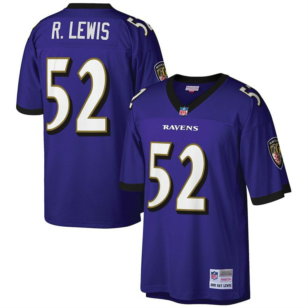 Ray Lewis Baltimore Ravens Big & Tall 2000 Retired Player Replica Jersey Purple - Mitchell & Ness