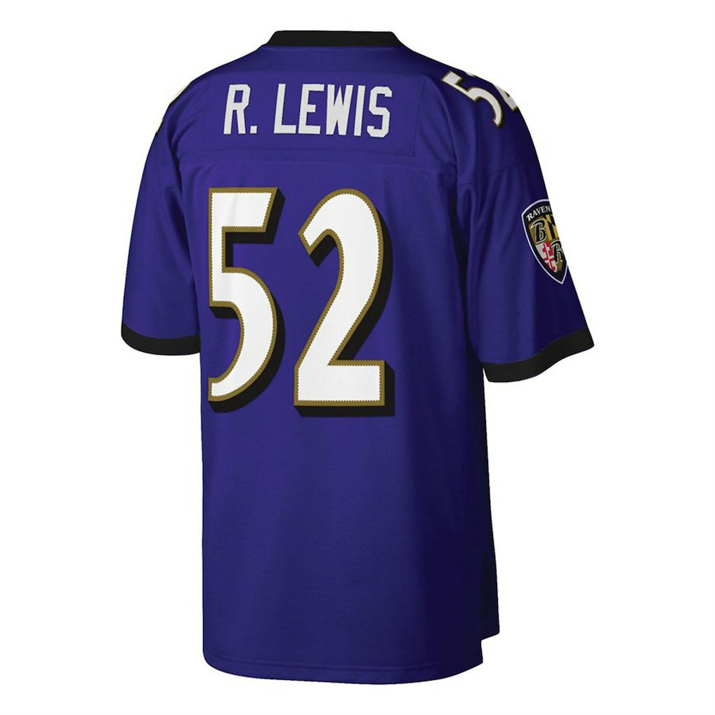 Ray Lewis Baltimore Ravens Big & Tall 2000 Retired Player Replica Jersey Purple - Mitchell & Ness