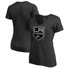Los Angeles Kings - Women's Core Smoke V-Neck T-Shirt Black