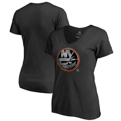 New York Islanders - Women's Core Smoke V-Neck T-Shirt Black