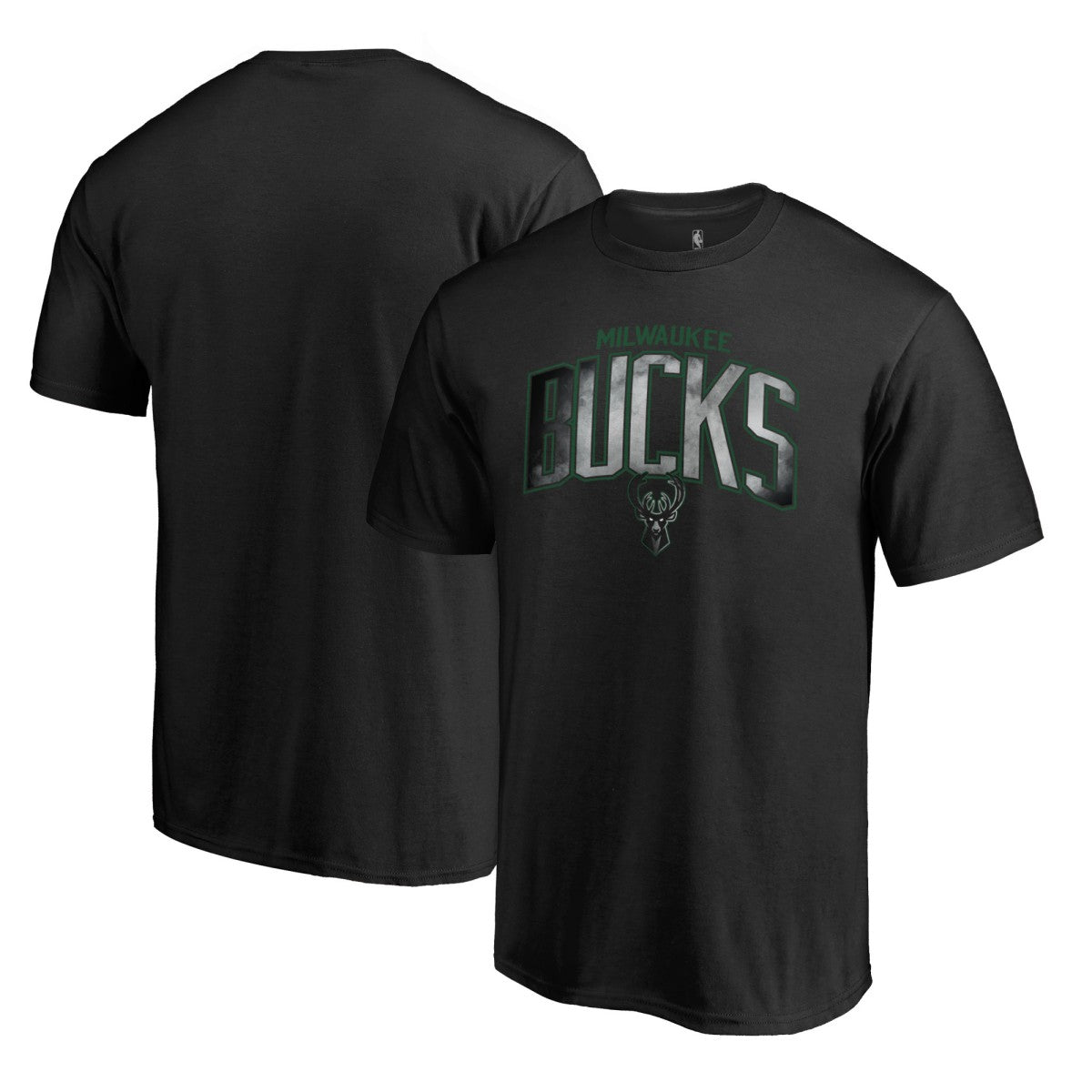 NBA - Milwaukee Bucks Arch Smoke T-Shirt - Black