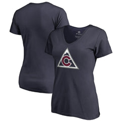Colorado Avalanche - Women's Team Alternate V-Neck T-Shirt Navy