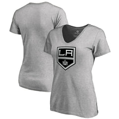 Los Angeles Kings - Women's Team Alternate V-Neck T-Shirt Heather Gray