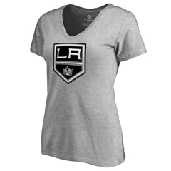 Los Angeles Kings - Women's Team Alternate V-Neck T-Shirt Heather Gray