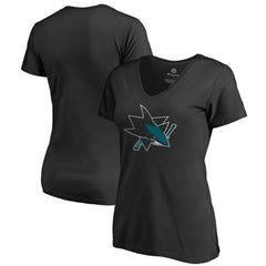 San Jose Sharks - Women's Team Alternate V-Neck T-Shirt Black