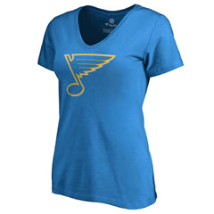St. Louis Blues - Women's Team Alternate V-Neck T-Shirt Blue