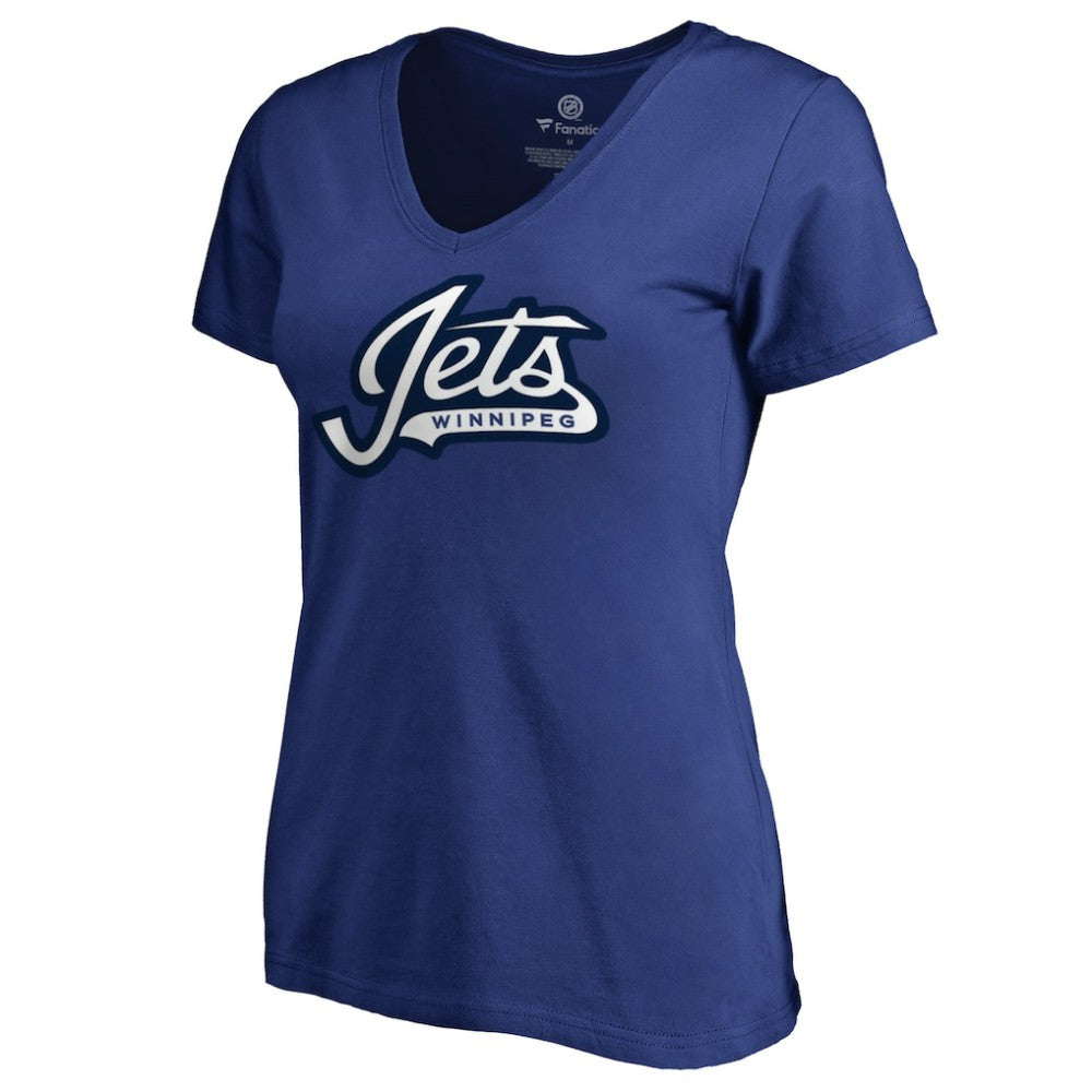 Winnipeg Jets - Women's Team Alternate V-Neck T-Shirt Blue
