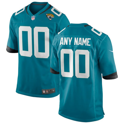 Jacksonville Jaguars Youth Custom Game Jersey - Teal | NFL Jerseys