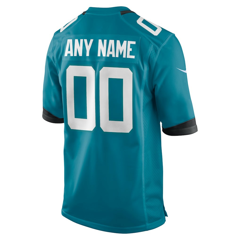 Jacksonville Jaguars Youth Custom Game Jersey - Teal | NFL Jerseys