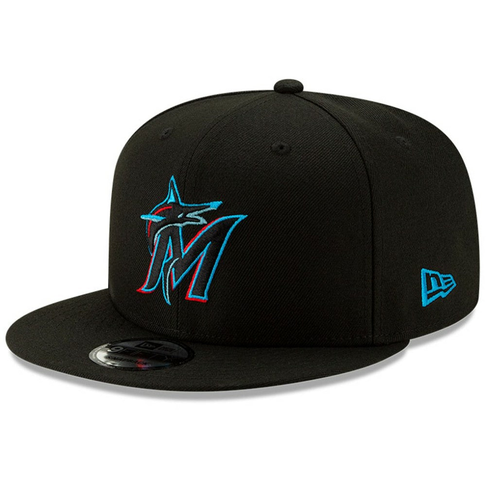 Miami Marlins New Era Team Color 9FIFTY Snapback Hat discount