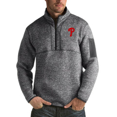 Philadelphia Phillies Antigua Fortune Big & Tall Quarter-Zip Pullover Jacket Clearance
