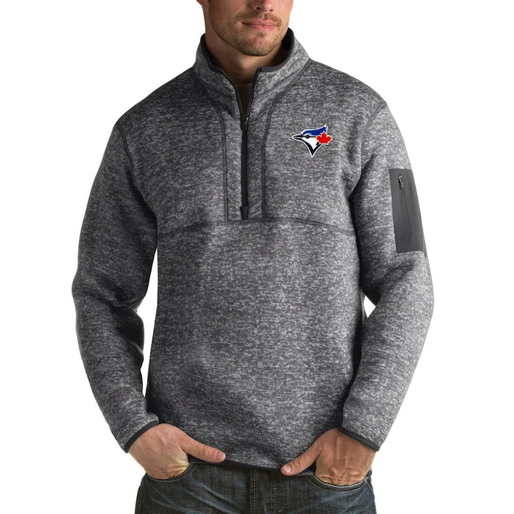 Toronto Blue Jays Antigua Fortune Big & Tall Quarter-Zip Pullover Jacket for sale