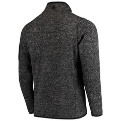 Chicago Bears Antigua Fortune Quarter-Zip Pullover Jacket Heather Black - NFL