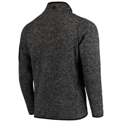Denver Broncos Antigua Fortune Quarter-Zip Pullover Jacket Heather Black - NFL