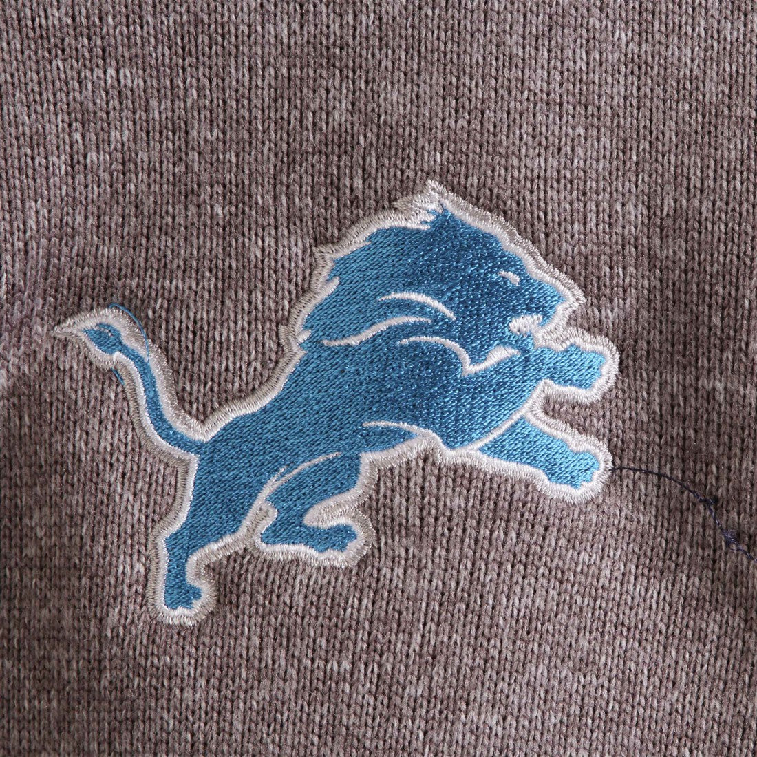 Detroit Lions Antigua Fortune Quarter-Zip Pullover Jacket Charcoal - NFL