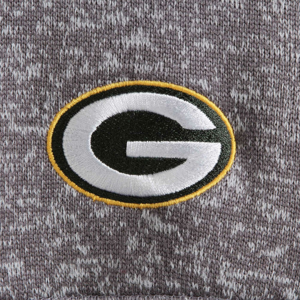 Green Bay Packers Antigua Fortune Quarter-Zip Pullover Jacket Charcoal - NFL