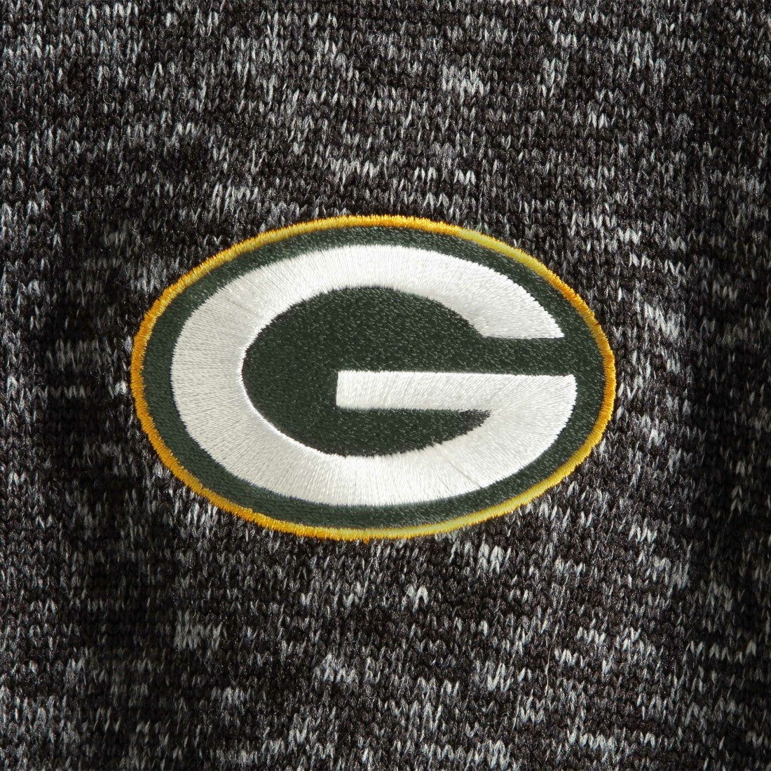 Green Bay Packers Antigua Fortune Quarter-Zip Pullover Jacket Heather Black - NFL