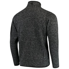 Minnesota Vikings Antigua Fortune Quarter-Zip Pullover Jacket Heather Black - NFL