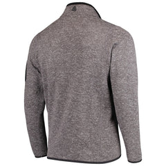 New England Patriots Antigua Fortune Quarter-Zip Pullover Jacket Charcoal - NFL