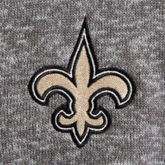 New Orleans Saints Antigua Fortune Quarter-Zip Pullover Jacket Charcoal - NFL