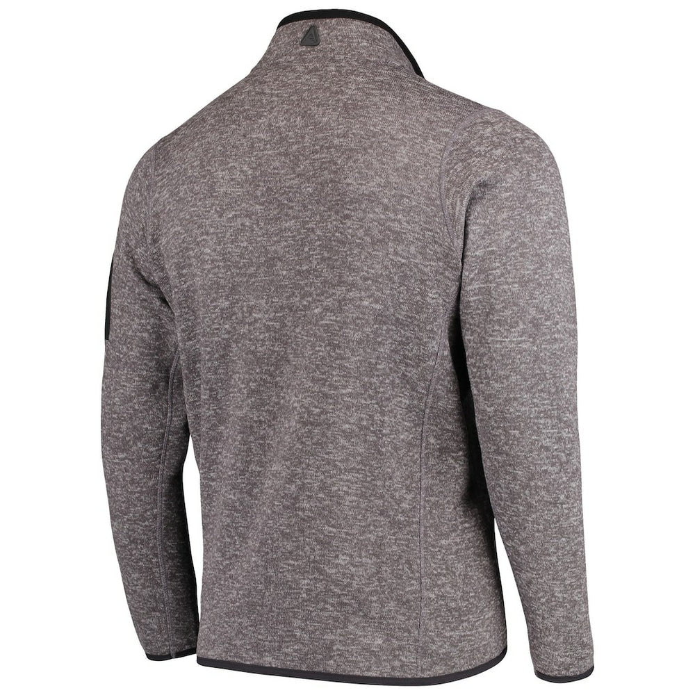 Philadelphia Eagles Antigua Fortune Quarter-Zip Pullover Jacket Charcoal - NFL