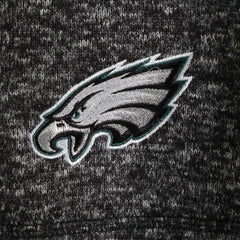 Philadelphia Eagles Antigua Fortune Quarter-Zip Pullover Jacket Heather Black - NFL