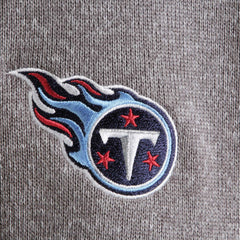 Tennessee Titans Antigua Fortune Quarter-Zip Pullover Jacket Charcoal - NFL