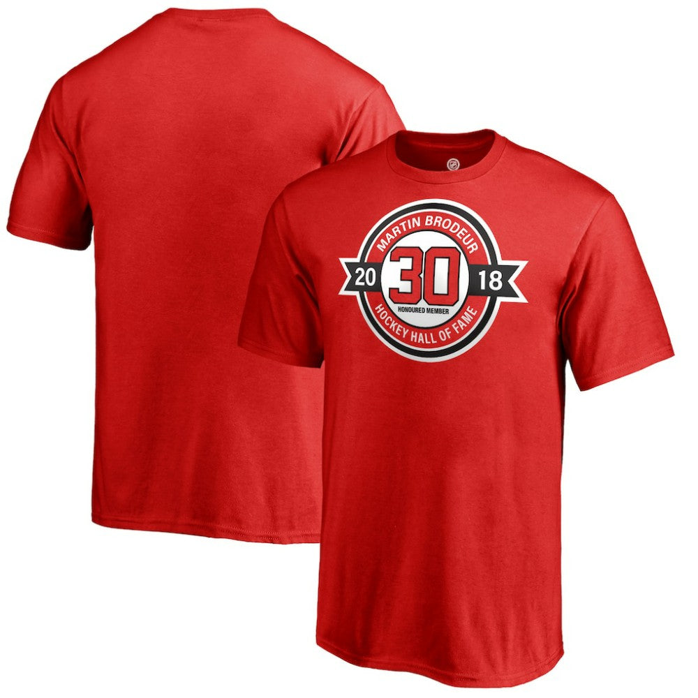 Martin Brodeur New Jersey Devils - Fanatics Youth Hall of Fame T-Shirt Red