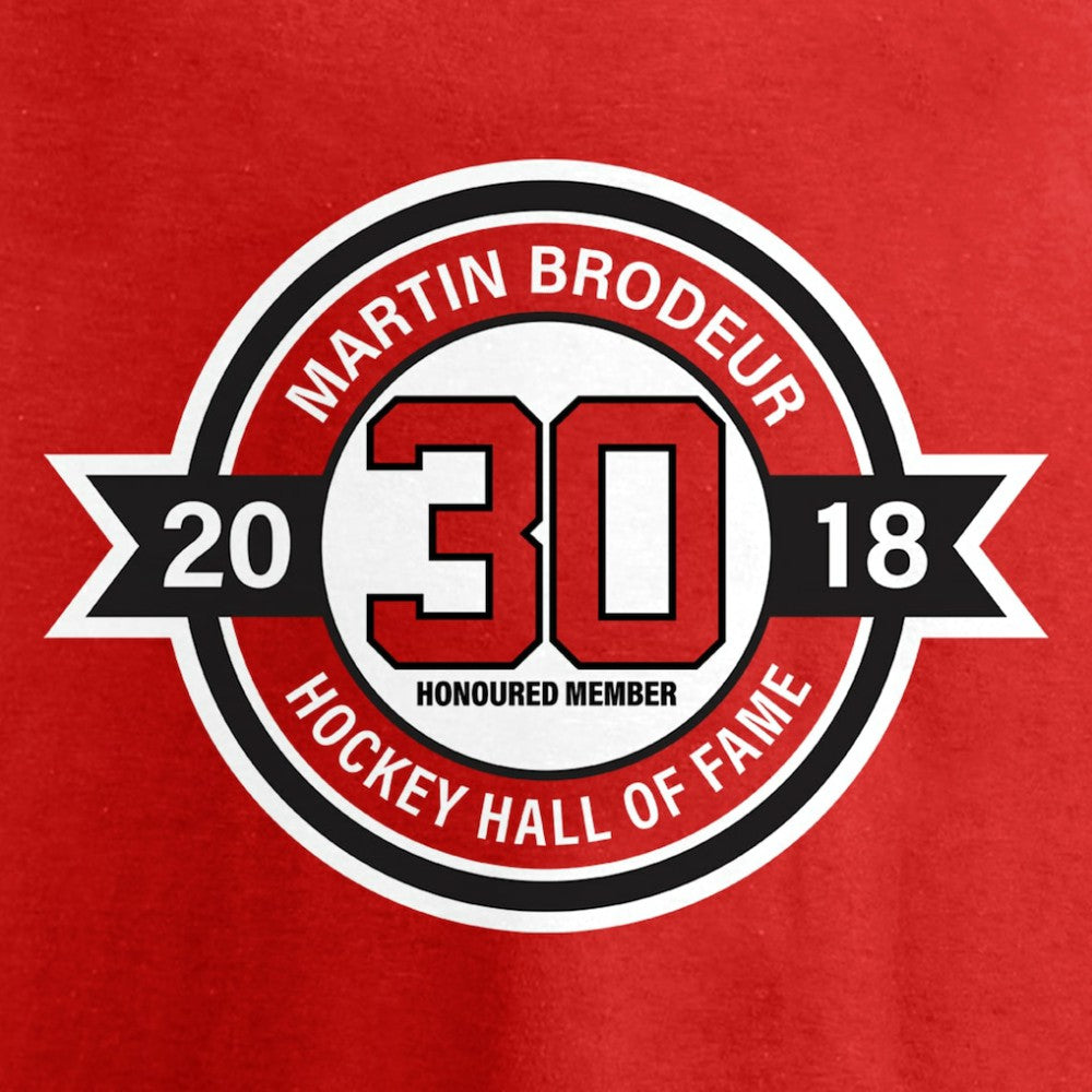 Martin Brodeur New Jersey Devils - Fanatics Youth Hall of Fame T-Shirt Red