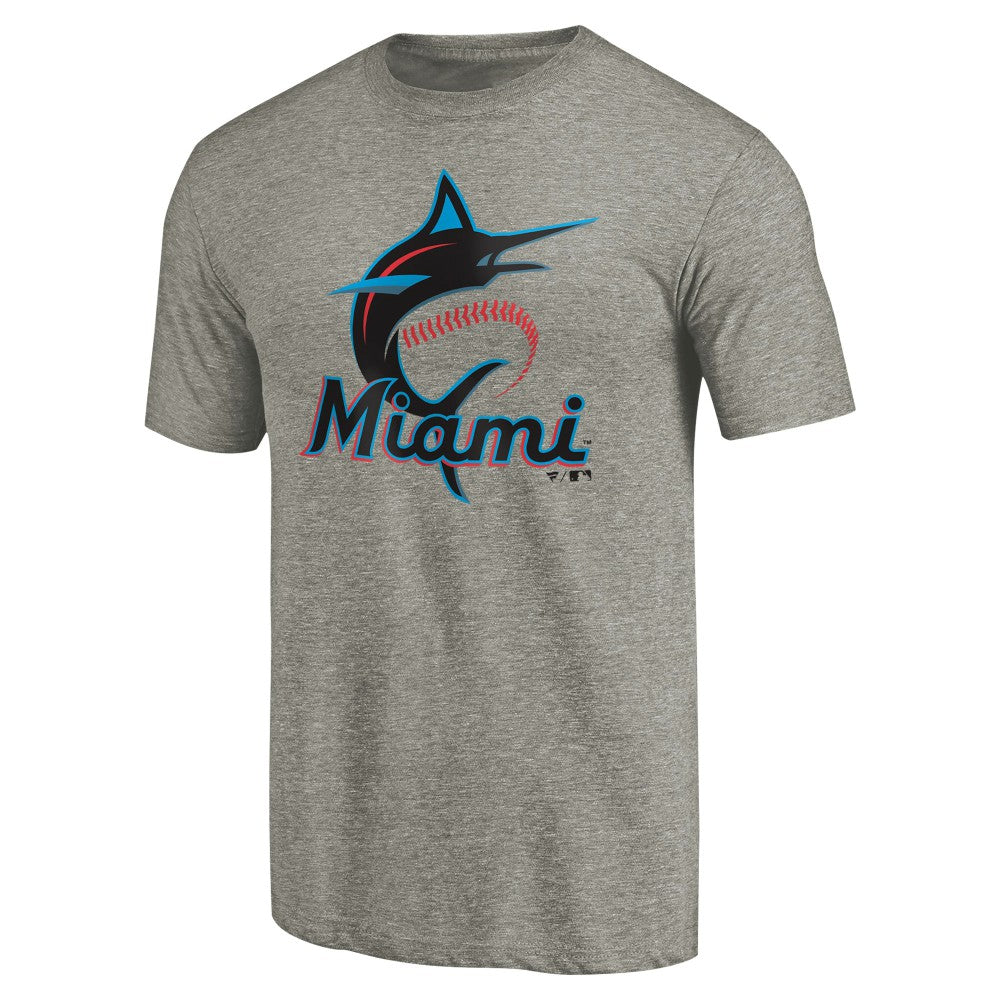 Miami Marlins Primary Logo T-Shirt On Sale