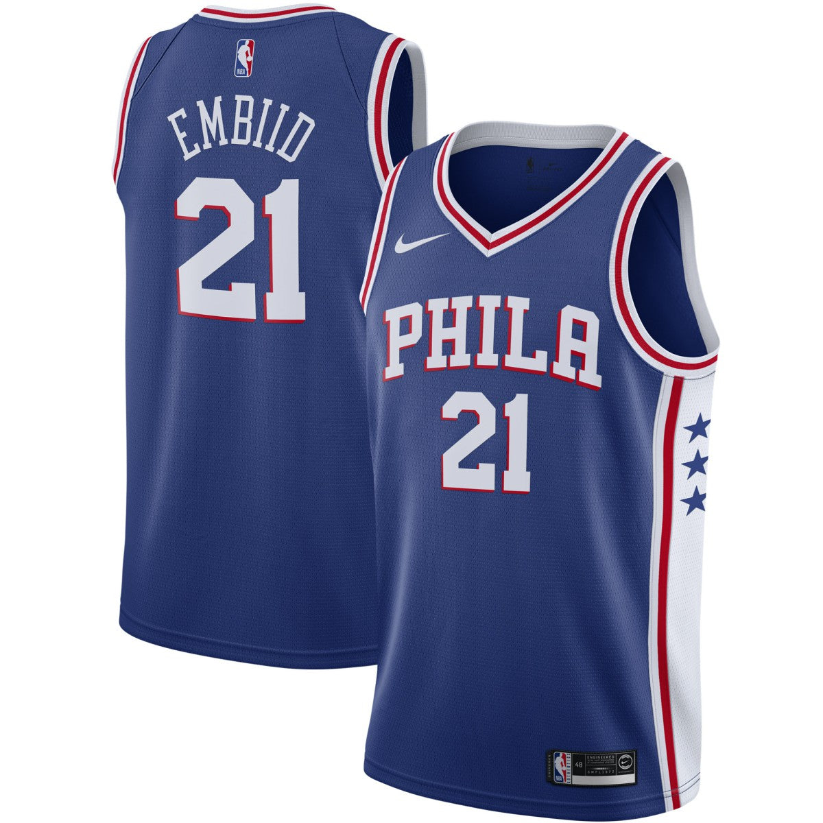 Joel Embiid Philadelphia 76ers 2019/2020 Swingman Jersey - Icon Edition - Royal | NBA Jerseys