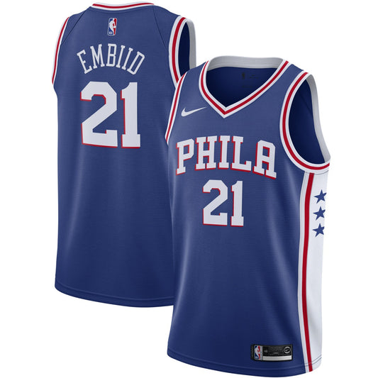 Joel Embiid Philadelphia 76ers 2019/2020 Swingman Jersey - Icon Edition - Royal | NBA Jerseys