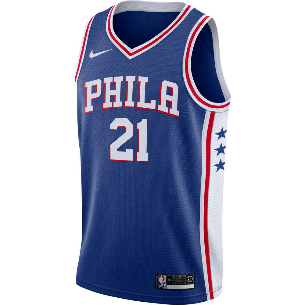 Nike - Joel Embiid Philadelphia 76ers 2019/2020 Swingman Jersey - Icon Edition - Royal