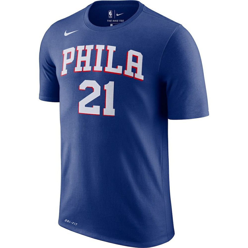Nike - Joel Embiid Philadelphia 76ers Player Name & Number Performance T-Shirt - Royal
