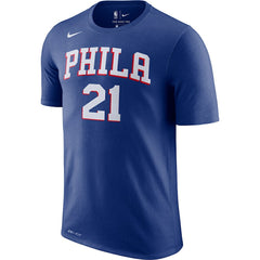 Nike - Joel Embiid Philadelphia 76ers Player Name & Number Performance T-Shirt - Royal