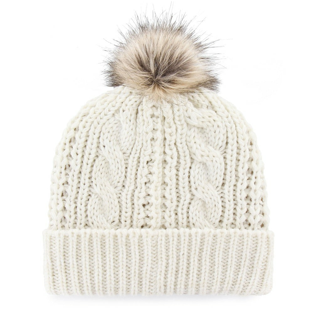 San Francisco 49ers '47 Women's Meeko Cuffed Knit Hat With Pom White - 47 brand