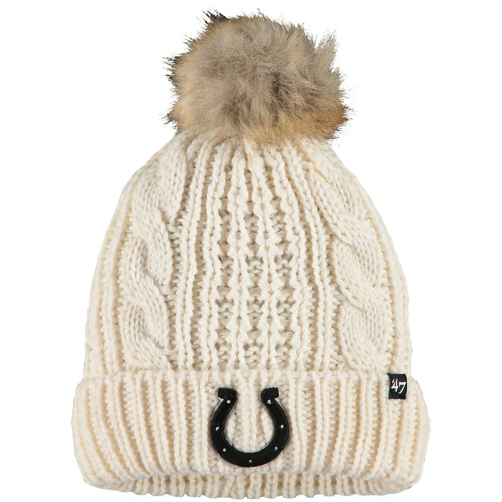 Indianapolis Colts '47 Women's Meeko Cuffed Knit Hat Cream - 47 brand