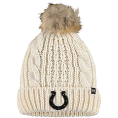 Indianapolis Colts '47 Women's Meeko Cuffed Knit Hat Cream - 47 brand