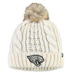 Jacksonville Jaguars '47 Women's Meeko Cuffed Knit Hat With Pom Cream - 47 brand