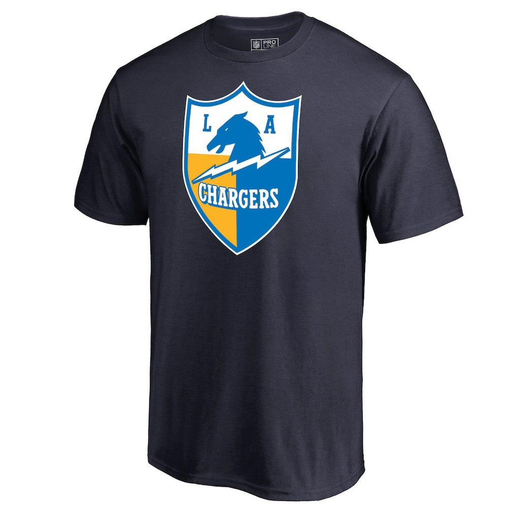 Los Angeles Chargers Vintage Shield Logo T-Shirt Navy - NFL
