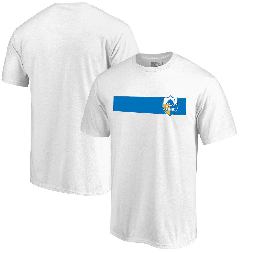 Los Angeles Chargers Vintage Rugby Stripe T-Shirt White - NFL