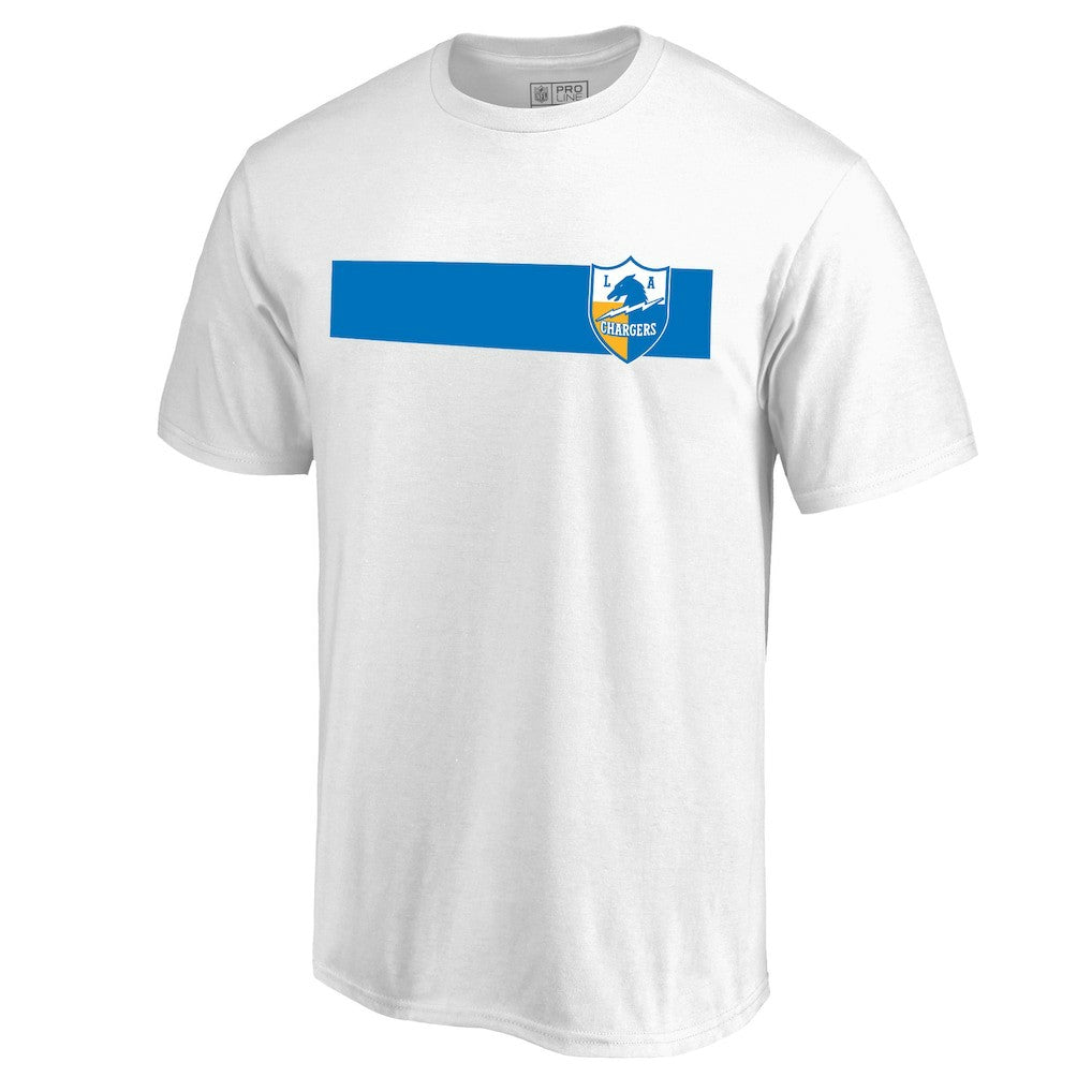 Los Angeles Chargers Vintage Rugby Stripe T-Shirt White - NFL