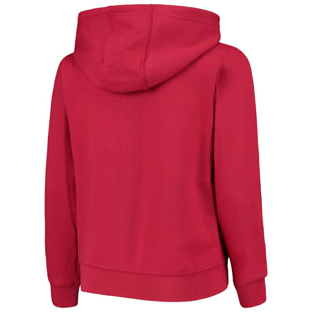 Washington Nationals Youth Team Color Wordmark Full-Zip Hoodie Lifestyle