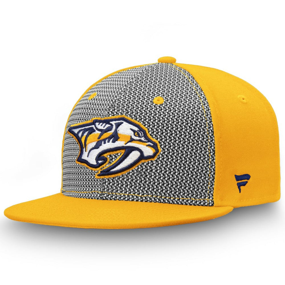 Nashville Predators - Fanatics Versalux Fitted Hat Gray/Gold