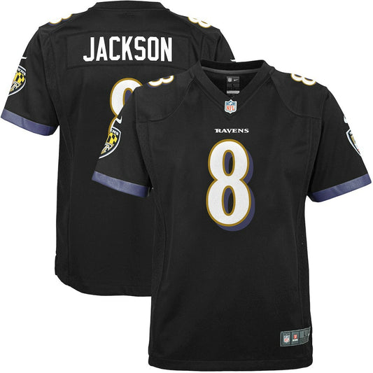 Lamar Jackson Baltimore Ravens Youth Game Jersey - Black | NFL Jerseys