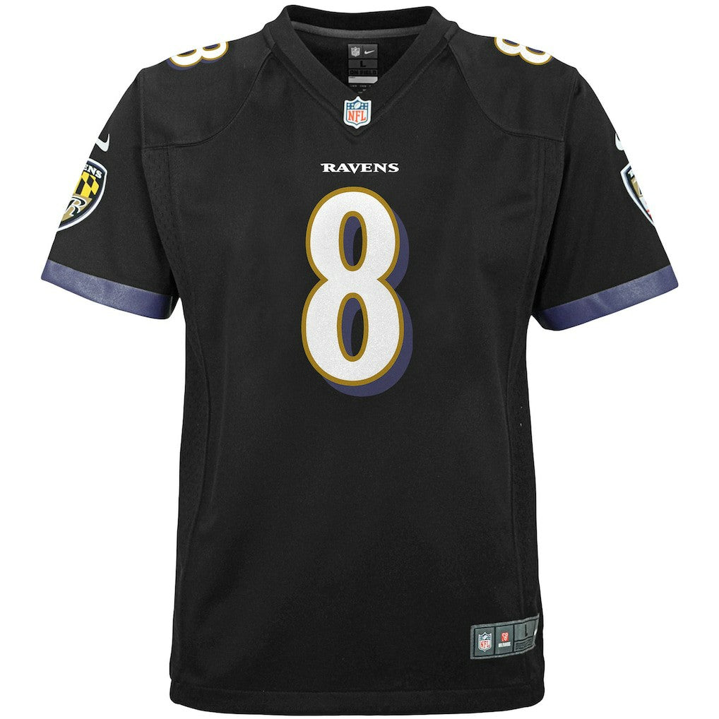 Lamar Jackson Baltimore Ravens Youth Game Jersey - Black | NFL Jerseys