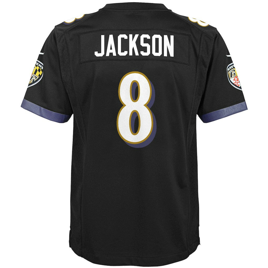Lamar Jackson Baltimore Ravens Youth Game Jersey Black - Nike