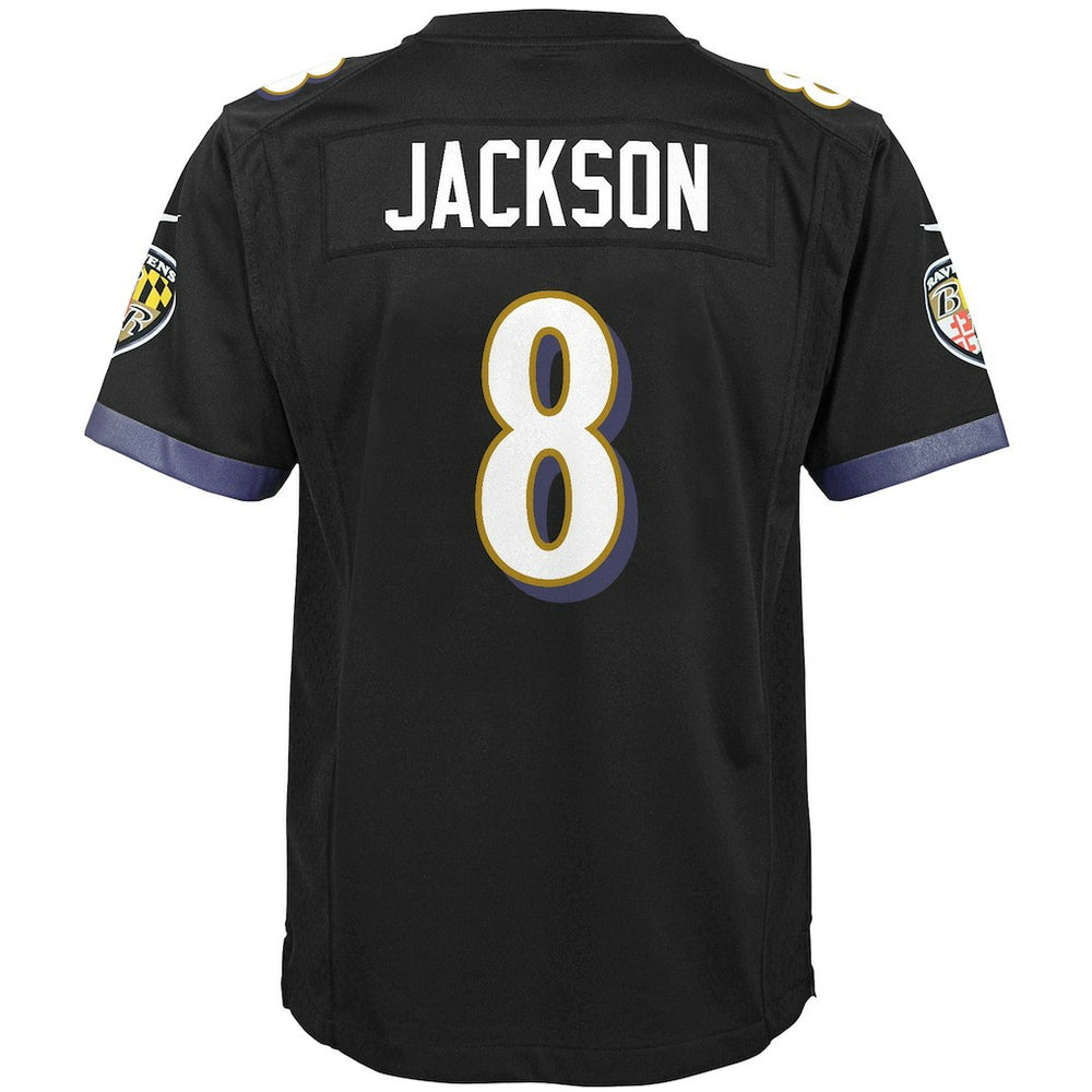Lamar Jackson Baltimore Ravens Youth Game Jersey Black - Nike