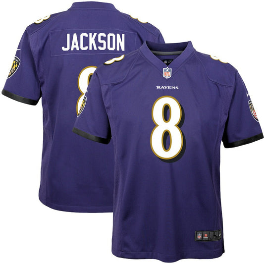 Lamar Jackson Baltimore Ravens Youth Game Jersey - Purple | NFL Jerseys