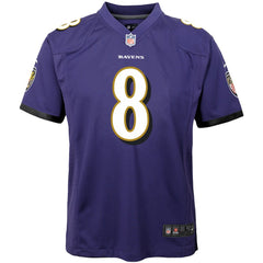 Lamar Jackson Baltimore Ravens Youth Game Jersey Purple - Nike